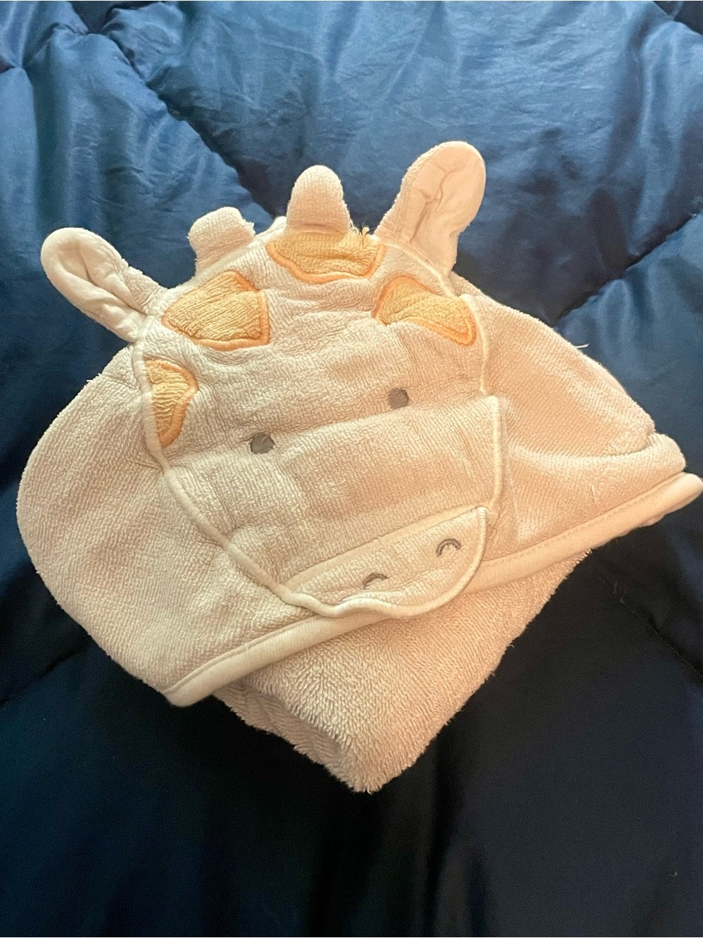 Baby Hooded Towel with Giraffe Design